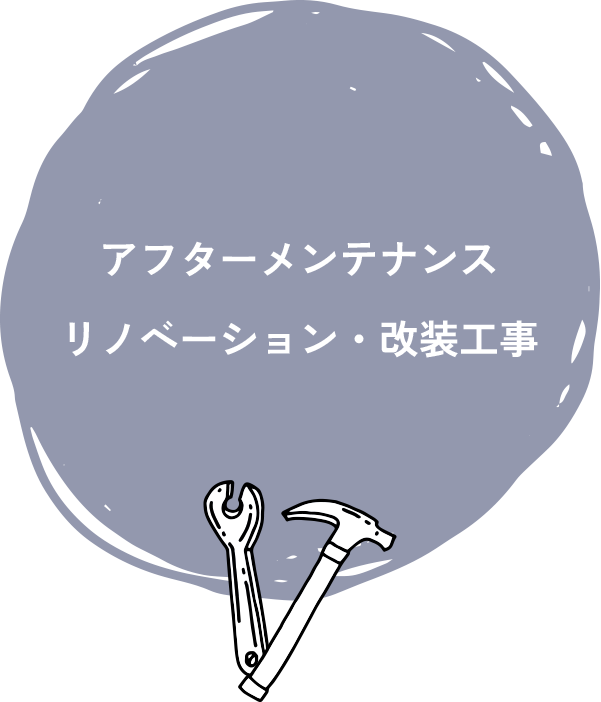 アフターメンテナンス、リノベーション・改装工事